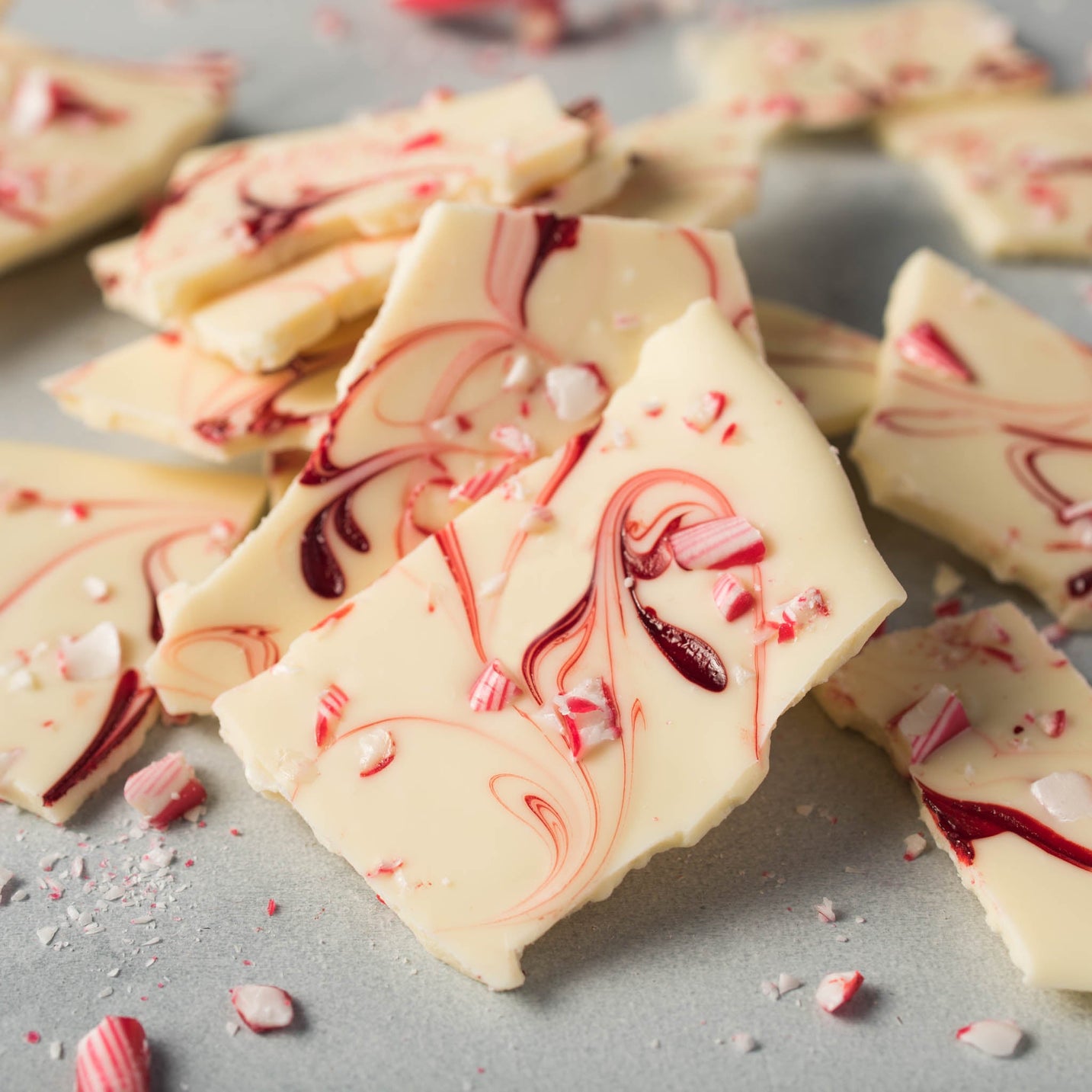 White peppermint bark