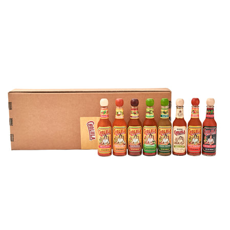 Cholula Variety Pack, 8-Count (Extra Hot, Green Pepper, Chili Lime, Chili Garlic, Chipotle, Sweet Habanero, Reserva, Original)