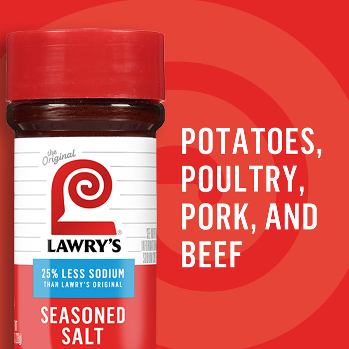 Lawry's® 25% Less Sodium Seasoned Salt, 8 oz