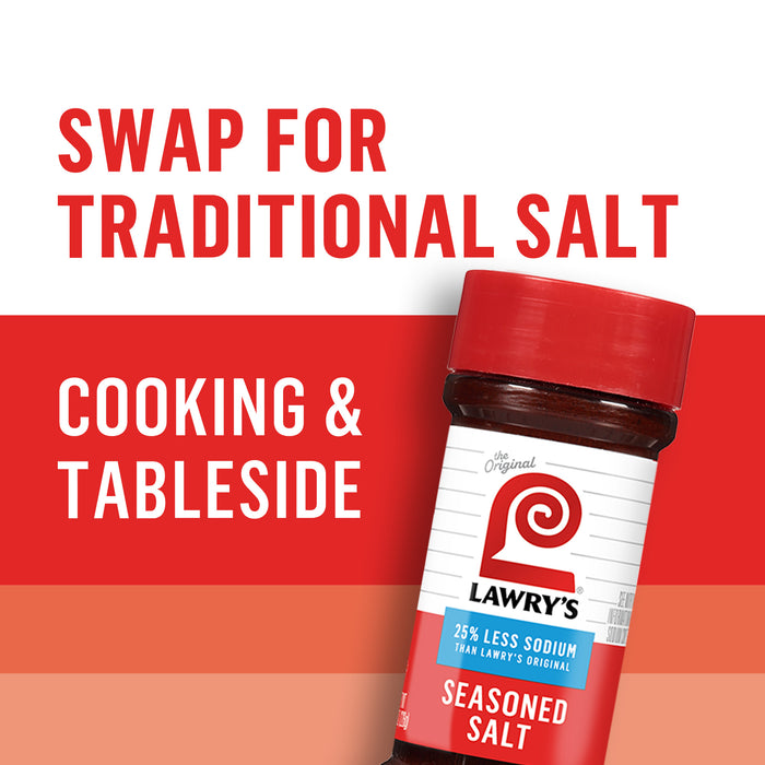 Lawry's® 25% Less Sodium Seasoned Salt, 8 oz