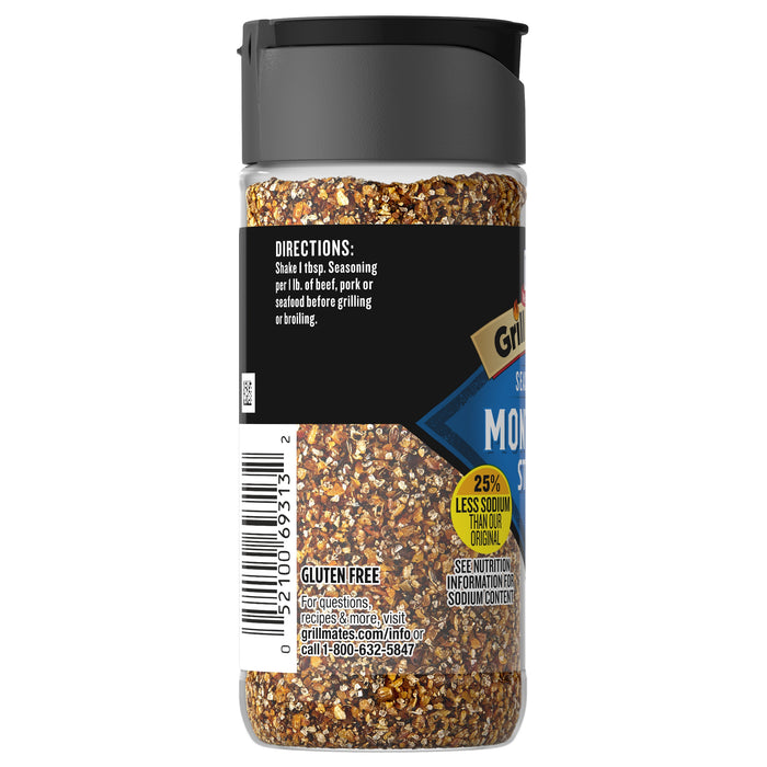 McCormick® Grill Mates® 25% Less Sodium Montreal Steak Seasoning, 3.18 oz