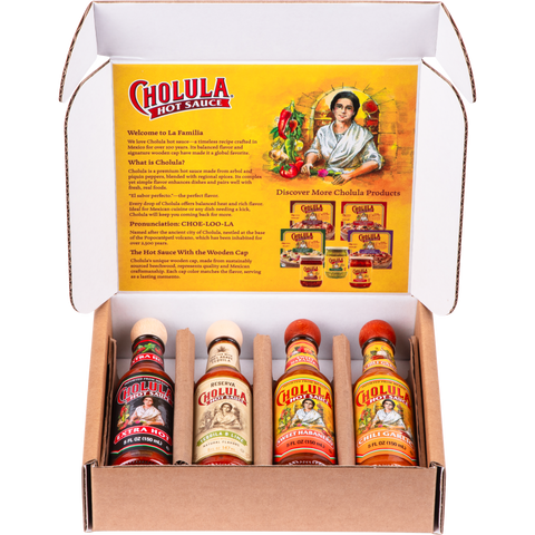 Cholula Variety Pack, 4-Count (Extra Hot, Reserva, Sweet Habanero, Chili Garlic)