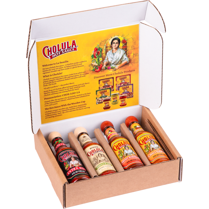 Cholula Variety Pack, 4-Count (Extra Hot, Reserva, Sweet Habanero, Chili Garlic)