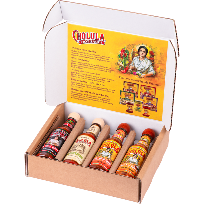 Cholula Variety Pack, 4-Count (Extra Hot, Reserva, Sweet Habanero, Chili Garlic)