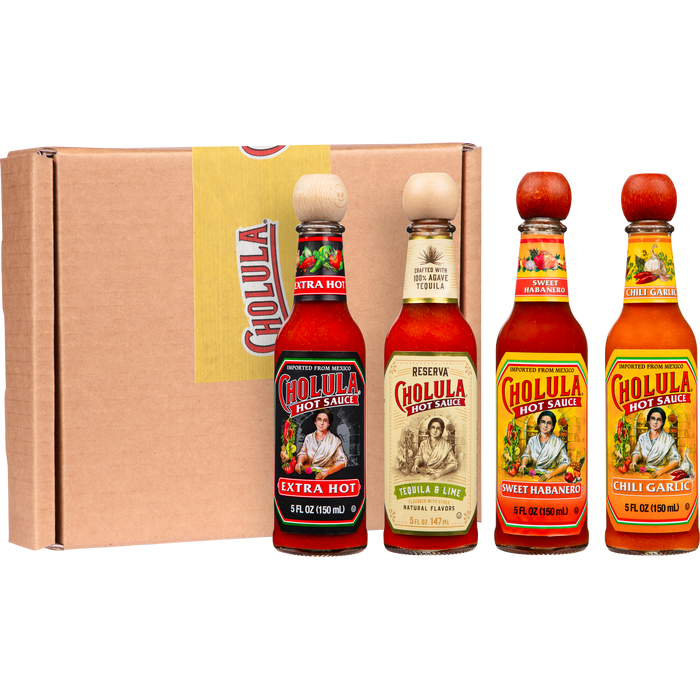 Cholula Variety Pack, 4-Count (Extra Hot, Reserva, Sweet Habanero, Chili Garlic)