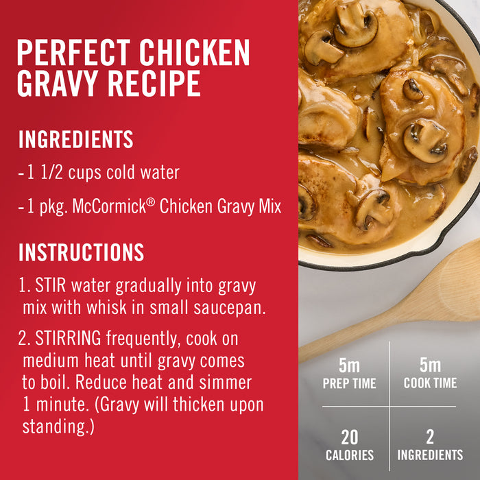 McCormick® Chicken Gravy Mix, 0.87 oz