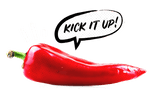 chili pepper saying kick it up