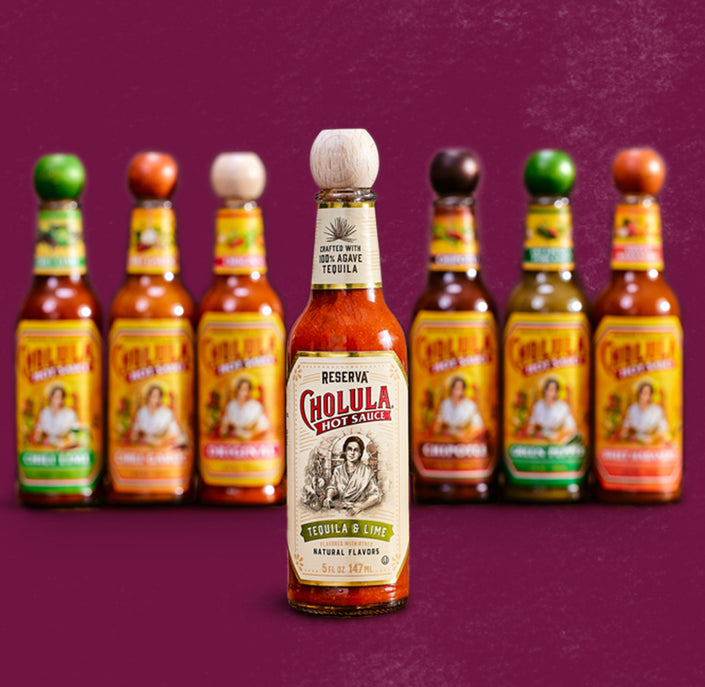 Bundle of Seven Cholula Hot Sauces