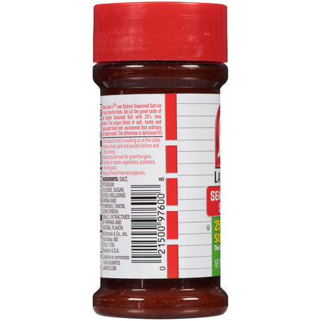 Lawry's® 25% Less Sodium Seasoned Salt, 8 oz