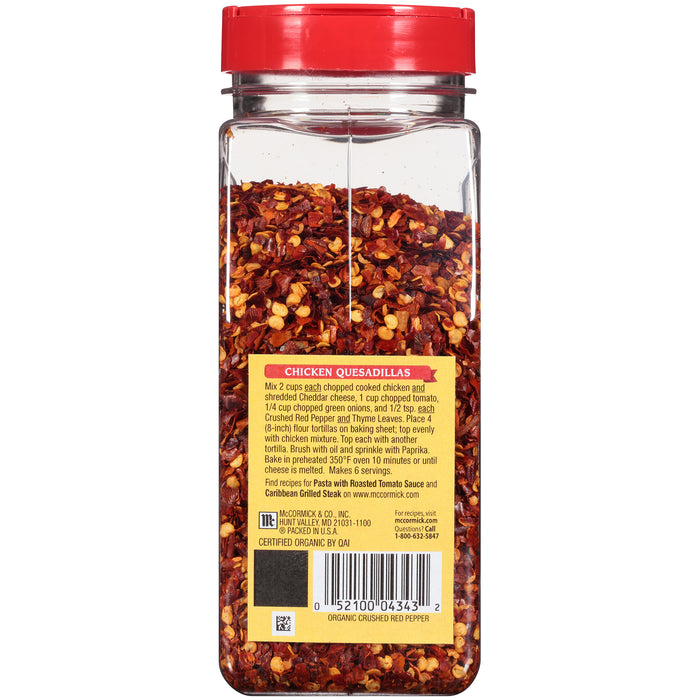 McCormick® Organic Crushed Red Pepper, 7.75 oz