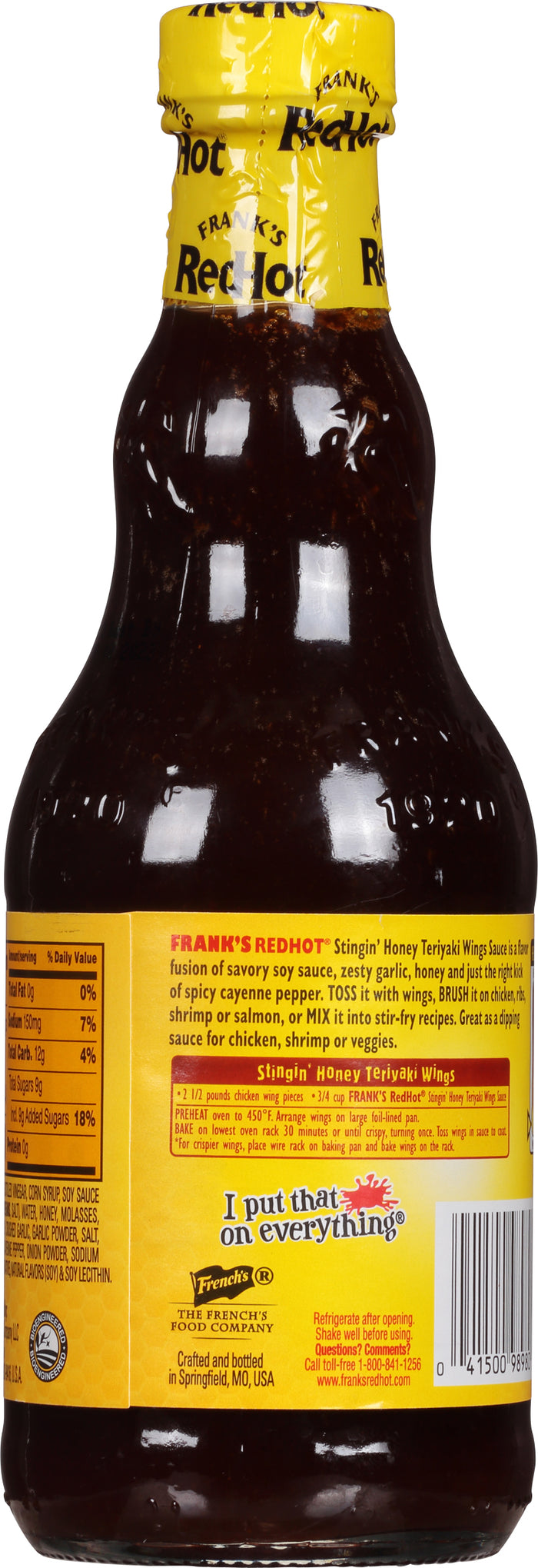 Frank's RedHot® Stingin' Honey Teriyaki Wing Sauce, 12 oz