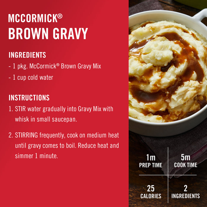 McCormick® Brown Gravy Mix, 0.87 oz