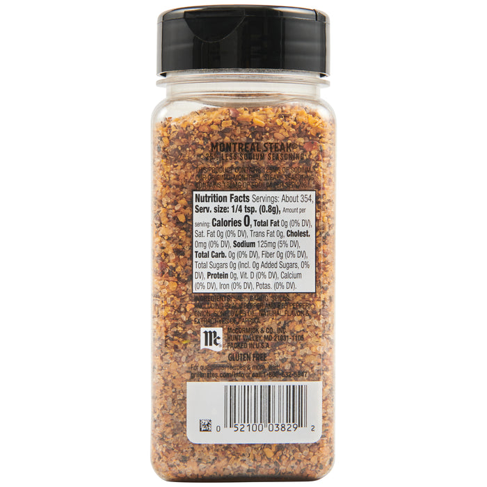 McCormick® Grill Mates® 25% Less Sodium Montreal Steak Seasoning, 10 oz