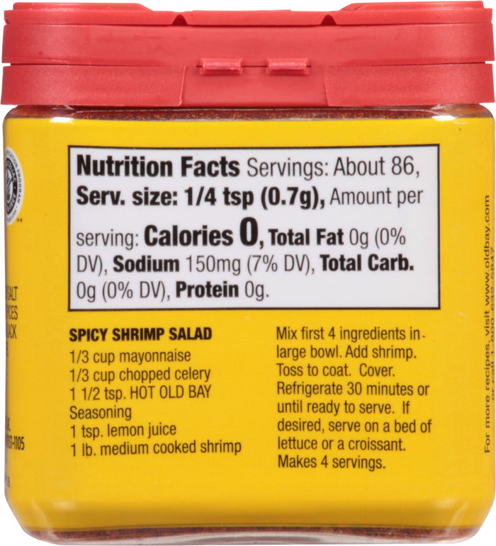 OLD BAY Hot Seasoning, 2.12 OZ