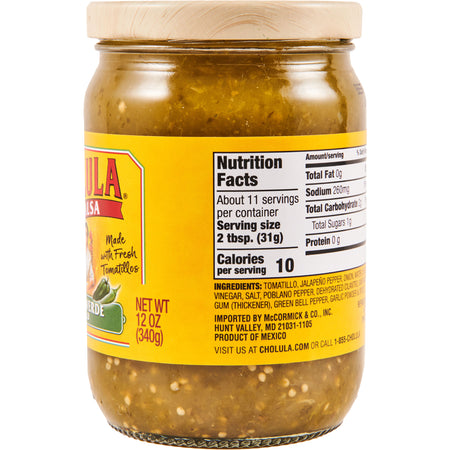 Cholula® Salsa Verde - Mild Salsa, 12 oz