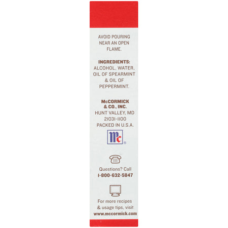 McCormick® Pure Mint Extract, 1 fl oz