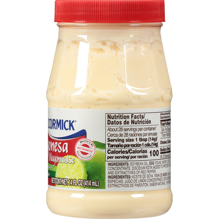 McCormick® Mayonesa (Mayonnaise) With Lime Juice, 14 fl oz