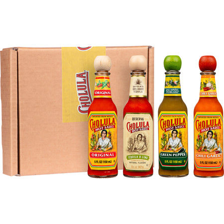 Cholula Variety Pack, 4-Count (Original, Reserva, Green Pepper, Chili Garlic)