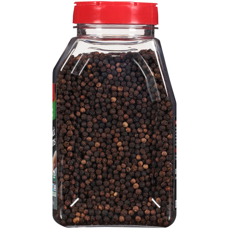 McCormick® Organic Whole Black Peppercorns, 13.75 oz