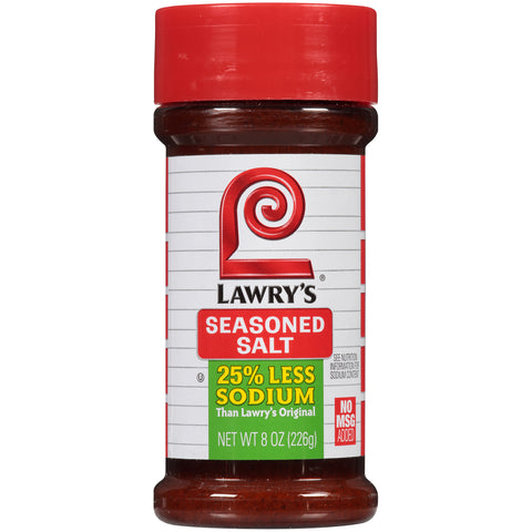 Lawry's® 25% Less Sodium Seasoned Salt, 8 oz