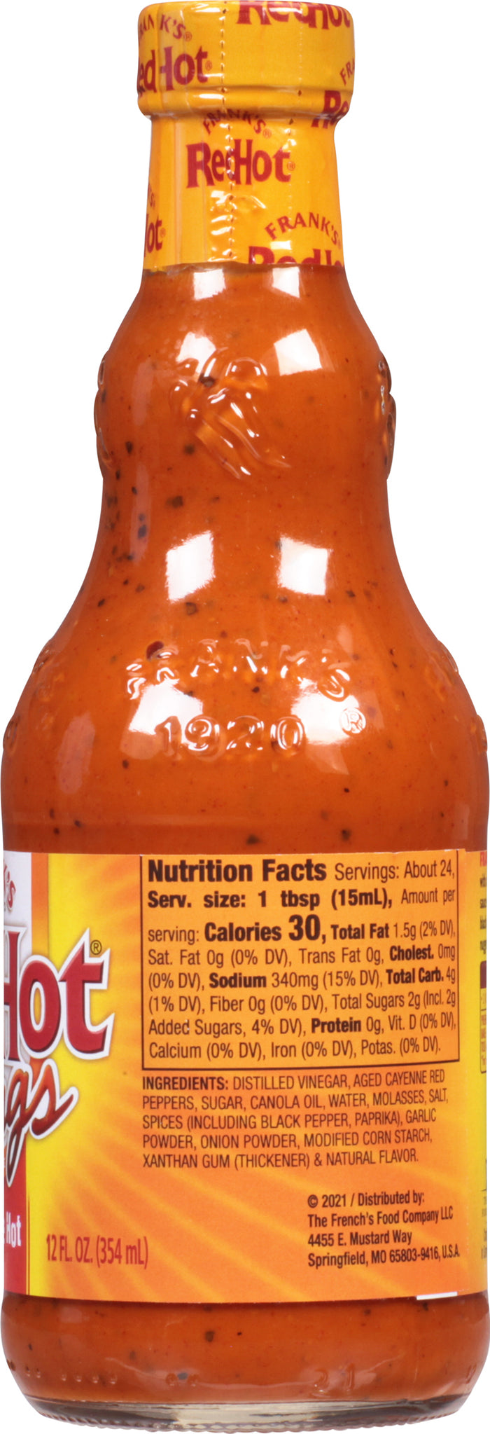 Frank's RedHot® Nashville Hot Wing Sauce, 12 fl oz (2-Pack)