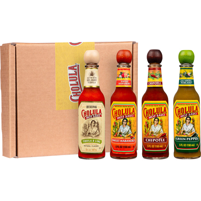 Cholula Variety Pack, 4-Count (Reserva, Sweet Habanero, Chipotle, Green Pepper)