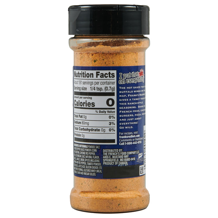 Frank's RedHot® Buffalo Ranch Seasoning Blend, 4.75 oz