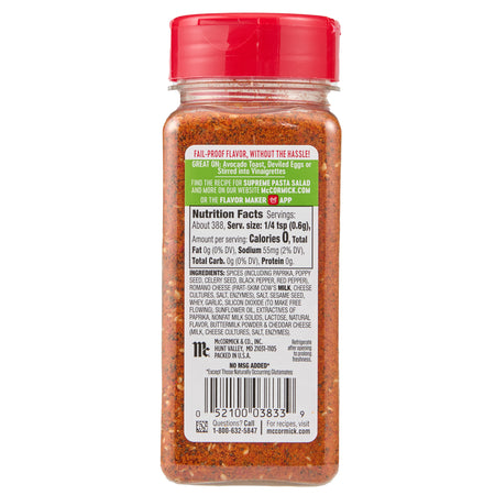 McCormick Perfect Pinch Salad Supreme Seasoning, 8.25 OZ