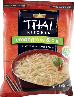 Thai Kitchen Gluten Free Lemongrass & Chili Instant Rice Noodle Soup, 1.6 oz (12-Pack)