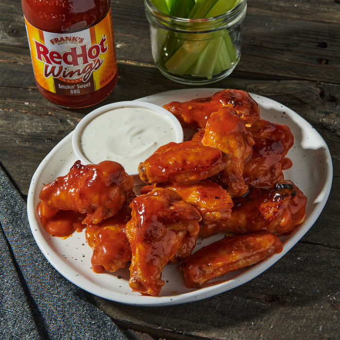 Frank's RedHot® Smokin' Sweet BBQ Wings Sauce, 12 fl oz