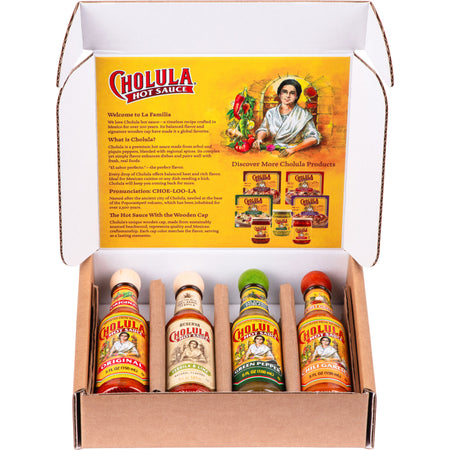 Cholula Variety Pack, 4-Count (Original, Reserva, Green Pepper, Chili Garlic)