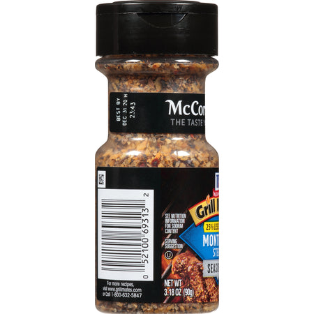 McCormick® Grill Mates® 25% Less Sodium Montreal Steak Seasoning, 3.18 oz