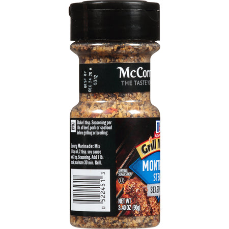 McCormick® Grill Mates® Montreal Steak Seasoning, 3.4 oz