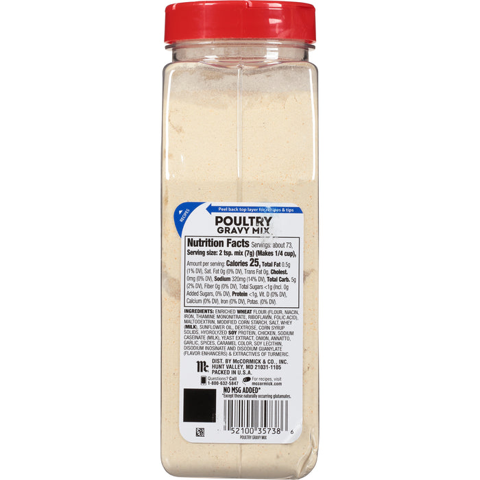 McCormick Poultry Gravy Mix, 18 OZ