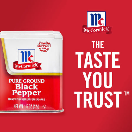 McCormick® Pure Ground Black Pepper, 1.5 oz