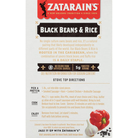 Zatarain's® Black Beans & Rice Dinner Mix, 7 oz