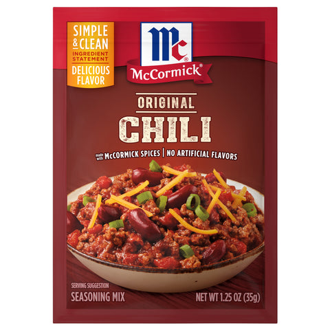 McCormick® Chili Seasoning Mix, 1.25 oz (6-Pack)