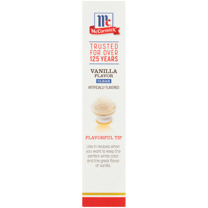 McCormick Vanilla Clear Flavor Artificially Flavored 2 oz