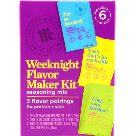 McCormick® Weeknight Flavor Maker Kit Seasoning Mix, 4.5 oz