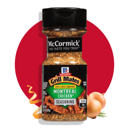 McCormick® Grill Mates® 25% Less Sodium Montreal Chicken Seasoning, 2.87 oz