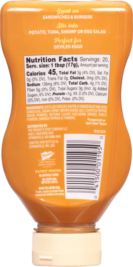 French's® Creamy Honey Chipotle Mustard Spread, 12 oz