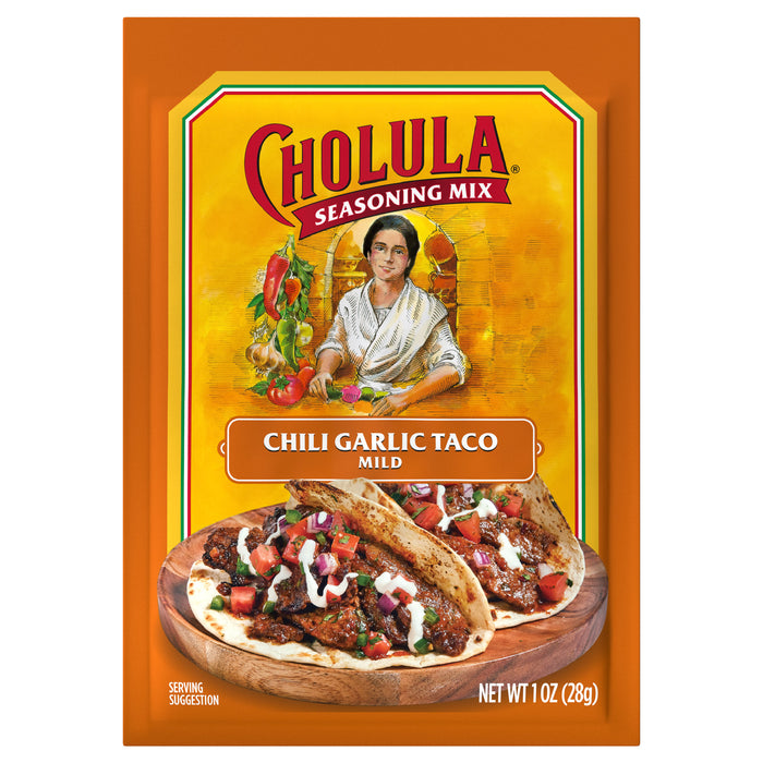 Cholula® Chili Garlic Taco - Mild Recipe Mix, 1 oz