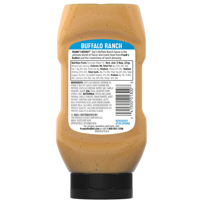 Frank's RedHot® Buffalo Ranch Dip'N Sauce, 12 fl oz