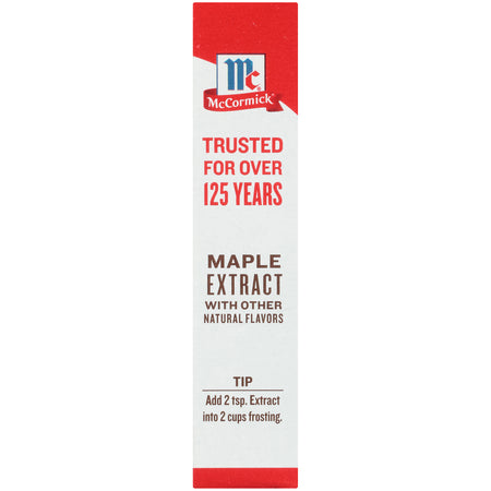 McCormick Maple Extract, Naturally & Artificially Flavored, 1 OZ