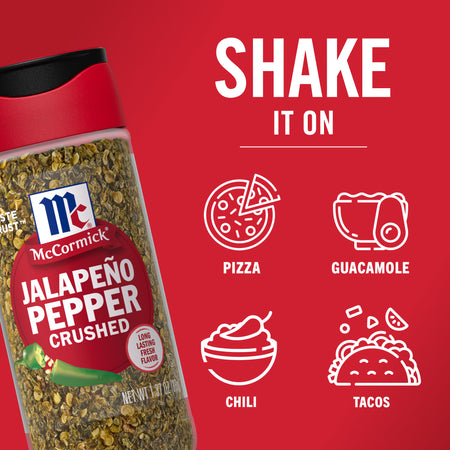 McCormick® Crushed Jalapeno Pepper, 1.37 oz