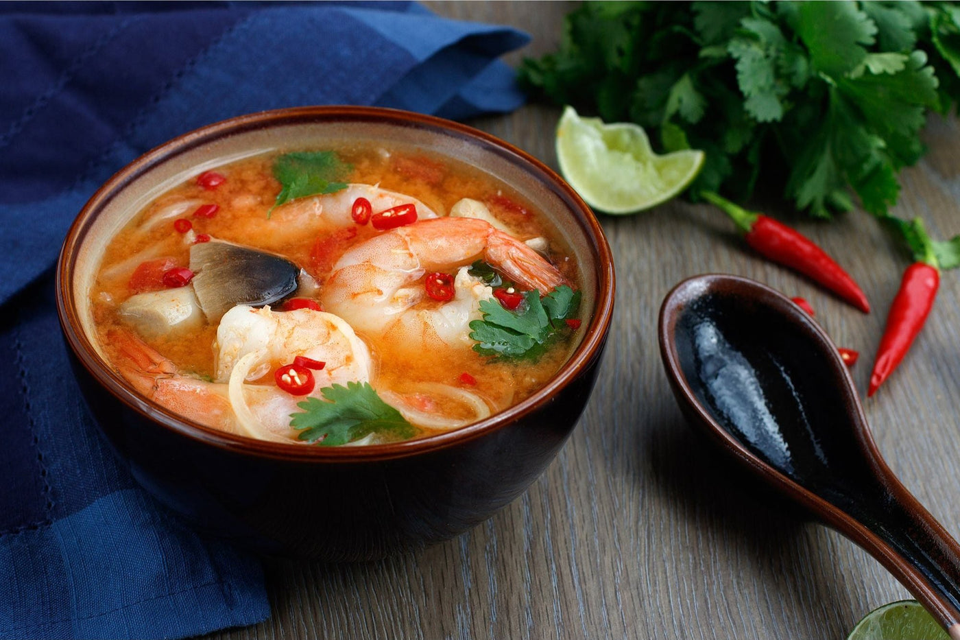 tom yum soup bowl