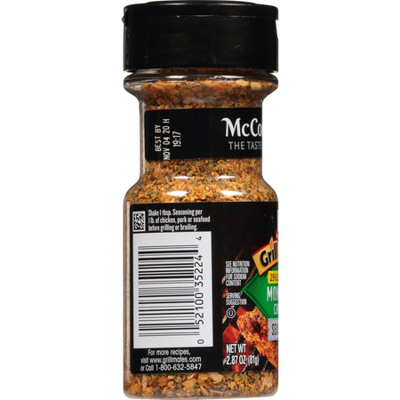 McCormick® Grill Mates® 25% Less Sodium Montreal Chicken Seasoning, 2.87 oz