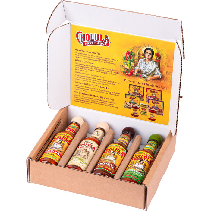 Cholula Variety Pack, 4-Count (Original, Reserva, Chipotle, Chili Lime)