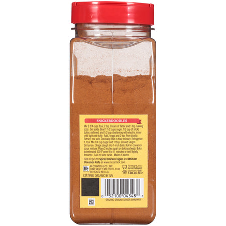 McCormick® Organic Ground Saigon Cinnamon, 10 oz