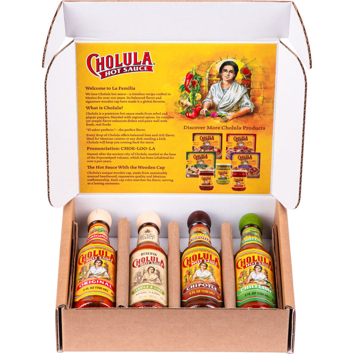 Cholula Variety Pack, 4-Count (Original, Reserva, Chipotle, Chili Lime)